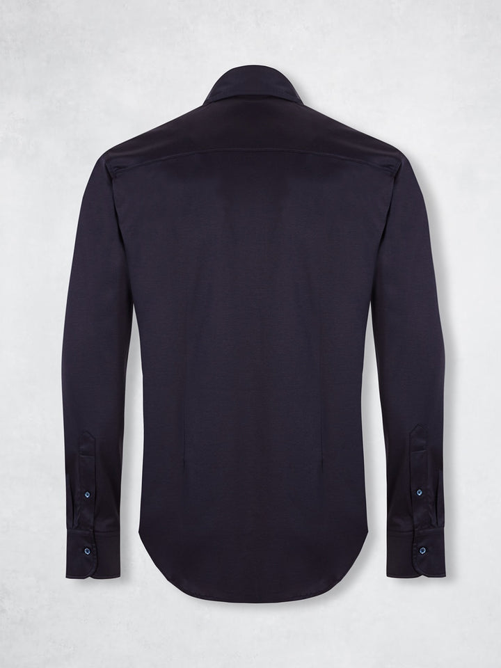 SILK POCKET SHIRT NAVY