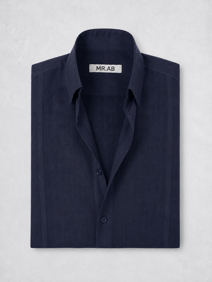 ULTRALIGHT MAO SHIRT TOTAL NAVY