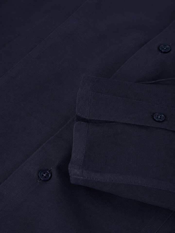 ULTRALIGHT MAO SHIRT TOTAL NAVY