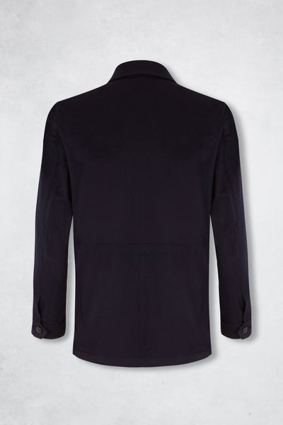 CASHMERE POCKET JACKET NAVY