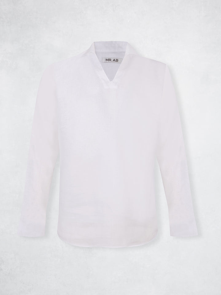 LINEN POLO SHIRT