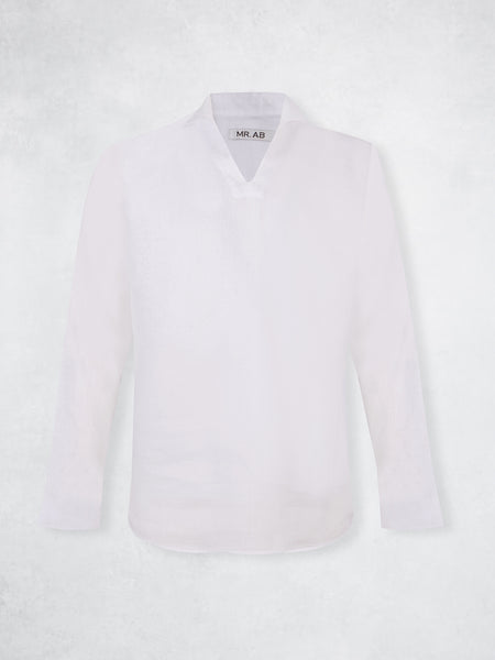 LINEN POLO SHIRT