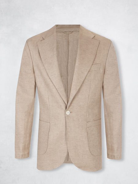 TRAVEL LINEN BLAZER SAND