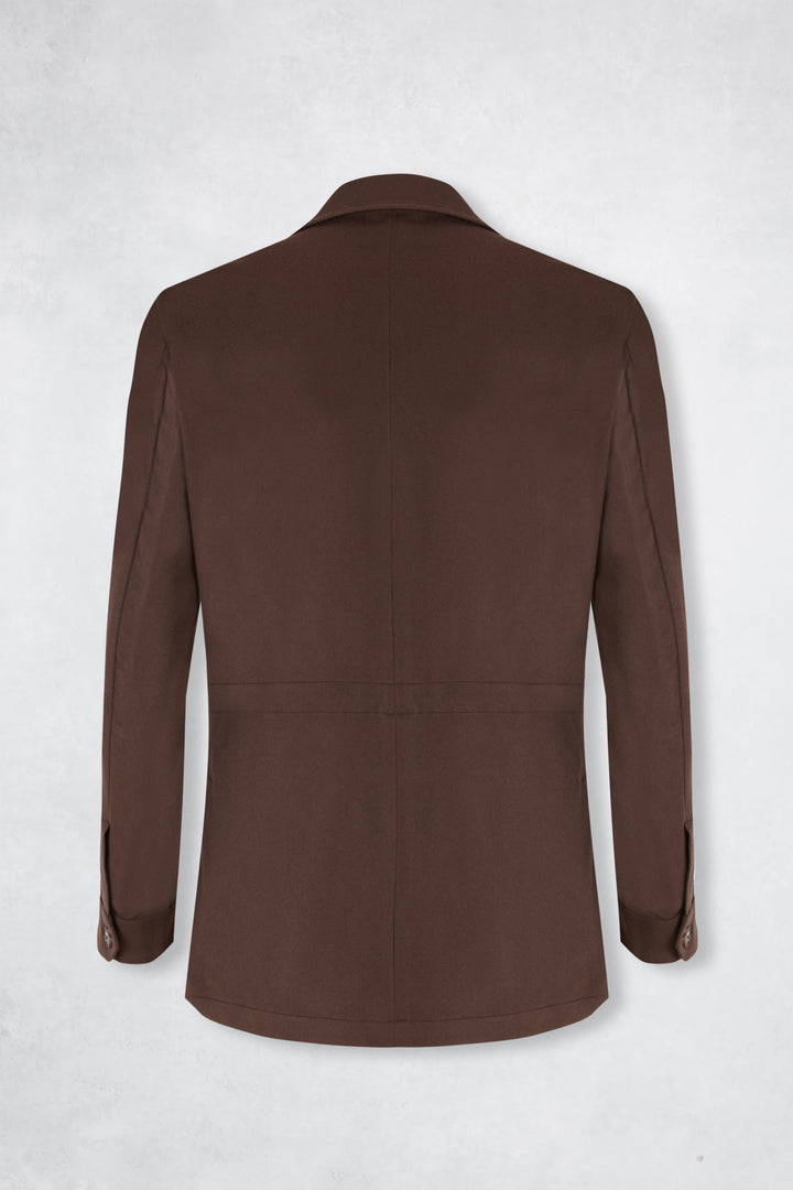 CASHMERE POCKET JACKET BROWN