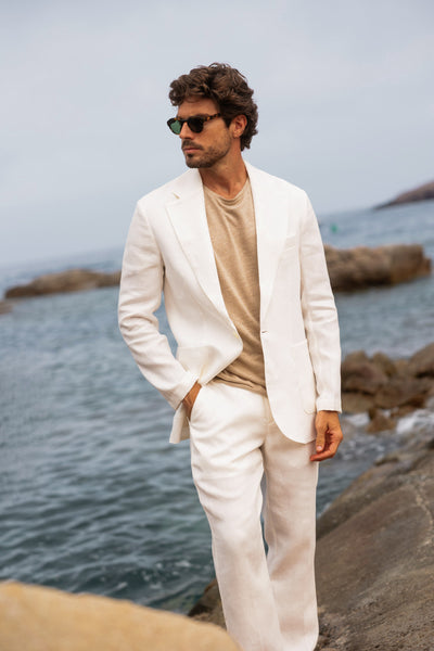 LINEN BLAZER CRU