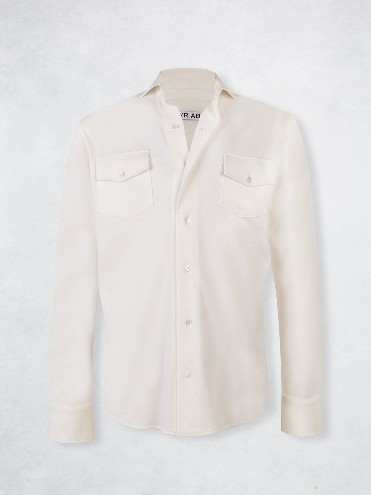 PIQUE CASHMERE SHIRT CRU