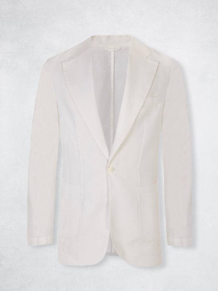 TRAVEL LINEN BLAZER CRU
