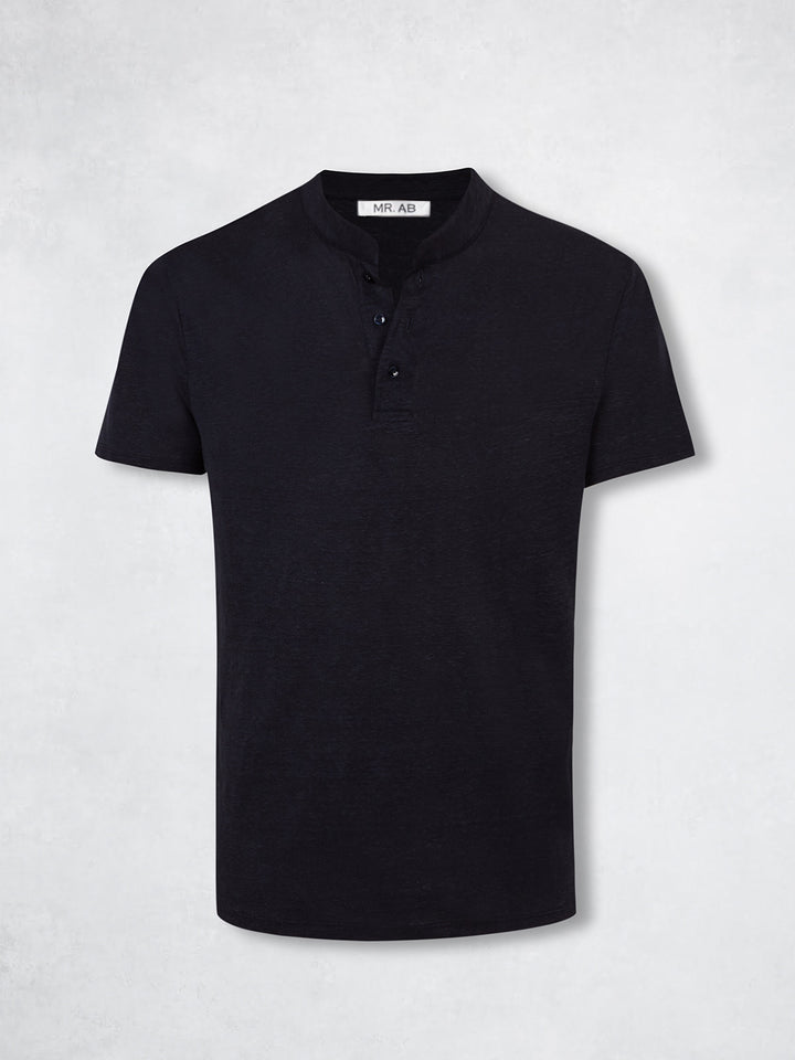 LINEN HENLEY TEE