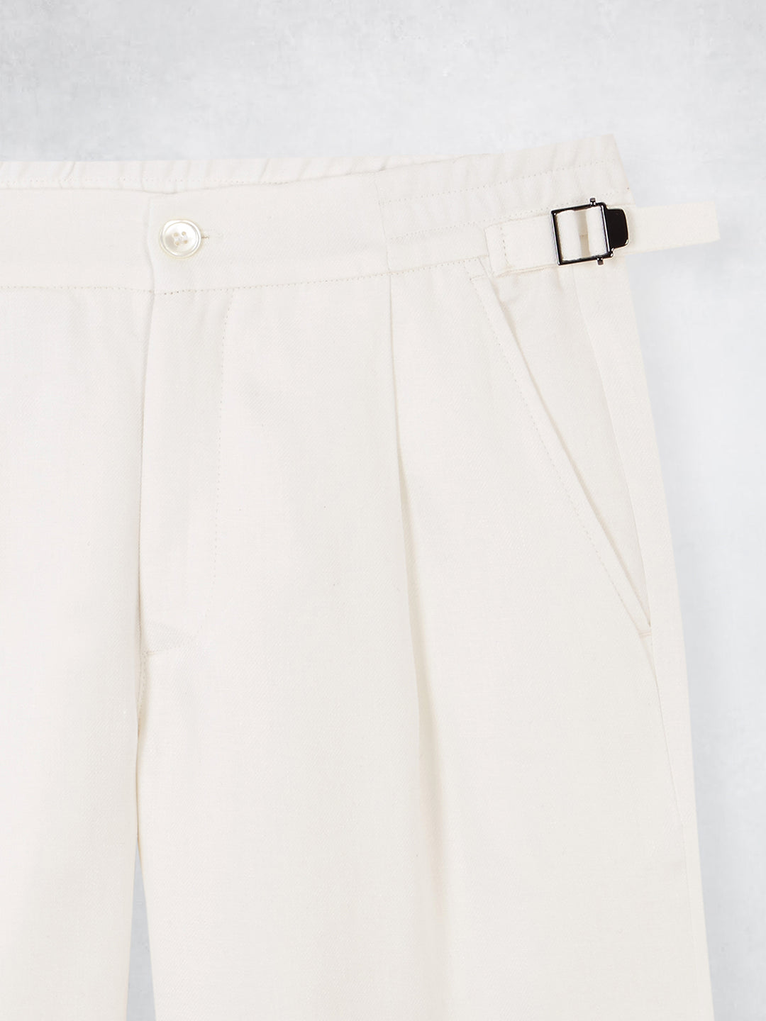 LINEN BERMUDA CRU
