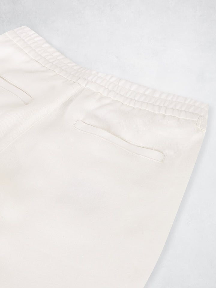 LINEN BERMUDA CRU