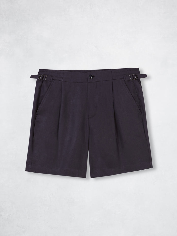 LINEN BERMUDA NAVY