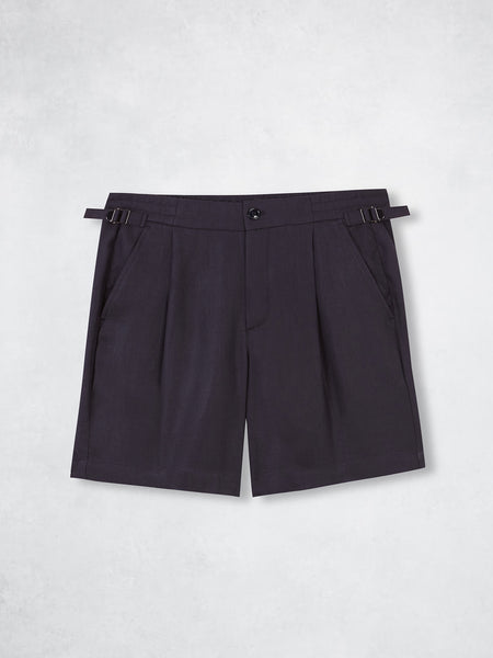 LINEN BERMUDA NAVY