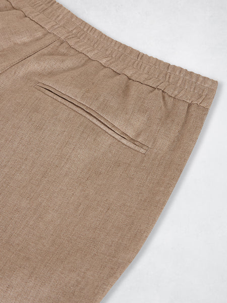FORMAL LINEN JOGGER SAND