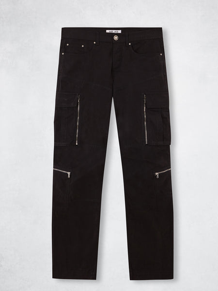 ZIPPER CARGO PANTS NAVY