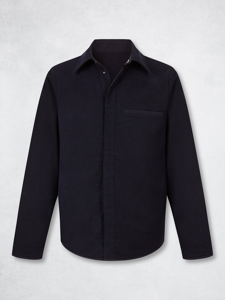 WOOL REVERSIBLE OVERJACKET