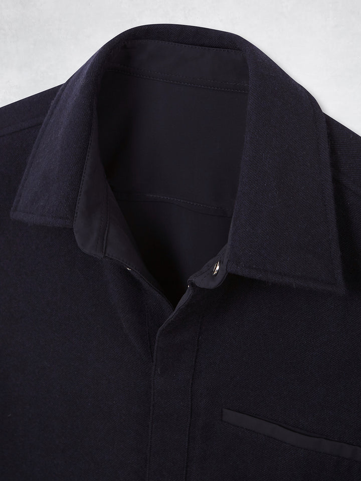 WOOL REVERSIBLE OVERJACKET