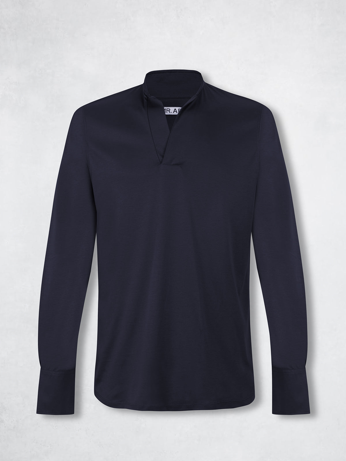 POLO MAO SILK LS NAVY