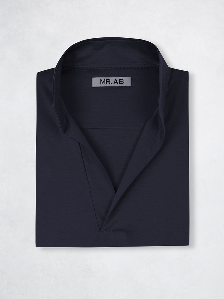 POLO MAO SILK LS NAVY