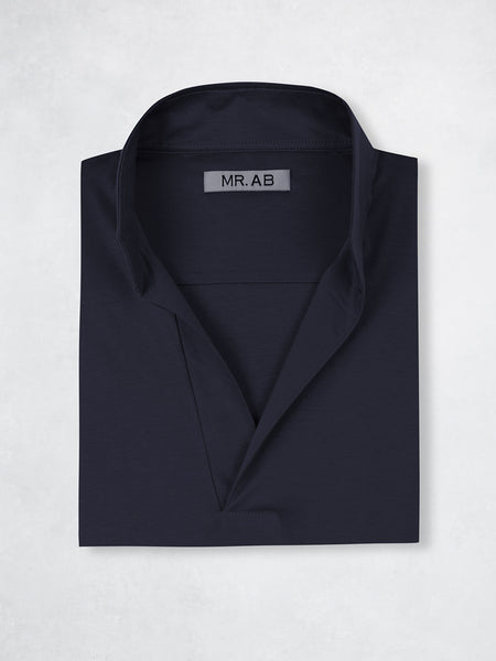 POLO MAO SILK LS NAVY