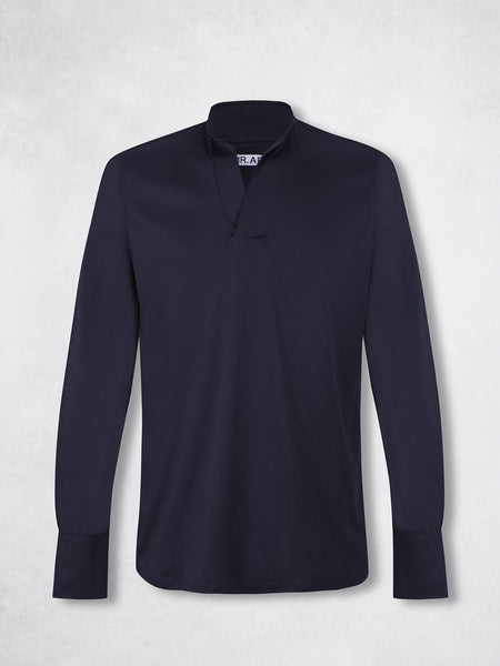 POLO MAO SILK LS NAVY