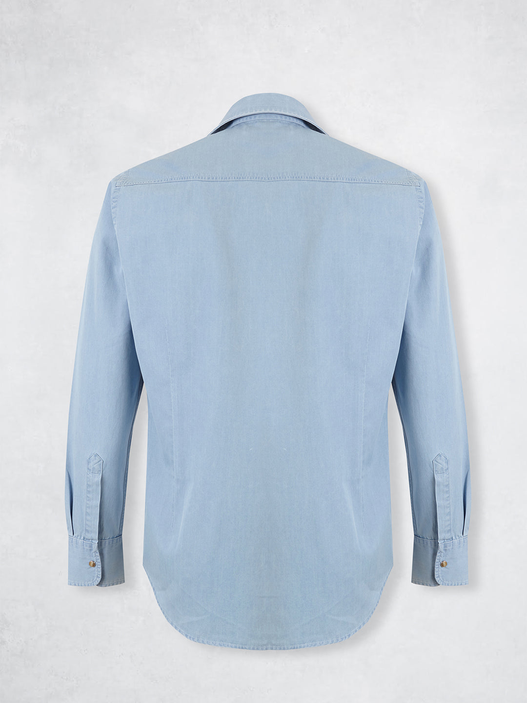 SNAP DENIM SHIRT BLUE