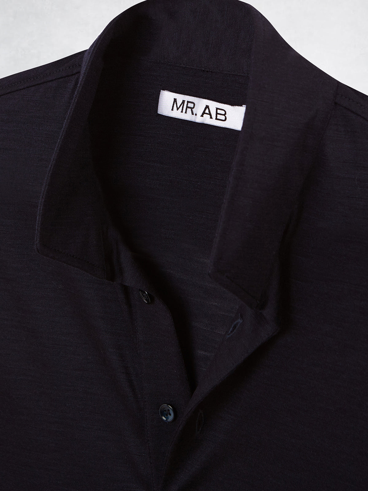 EXTRAFINE MERINO POLO MAO NAVY