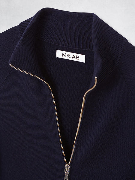 ZIPPER POCKET JACKET NAVY
