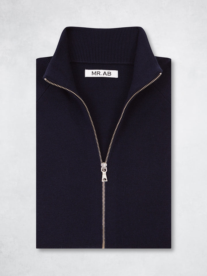 ZIPPER POCKET JACKET NAVY