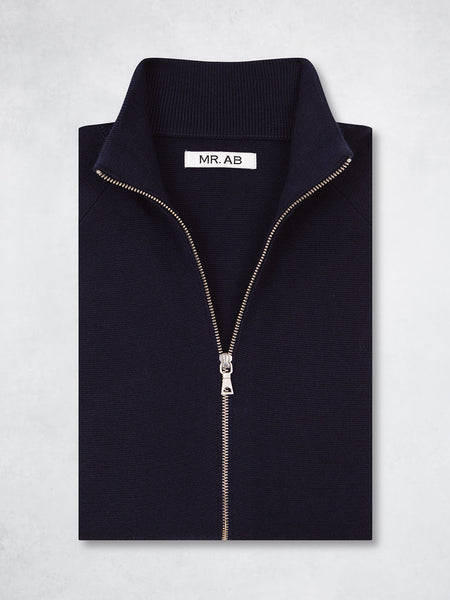 ZIPPER POCKET JACKET NAVY