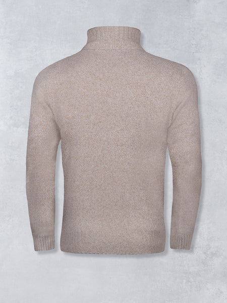 CASHMERE ROLL NECK BEIGE