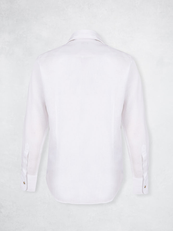 SNAP LINEN SHIRT