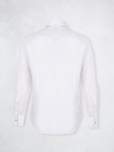 SNAP LINEN SHIRT