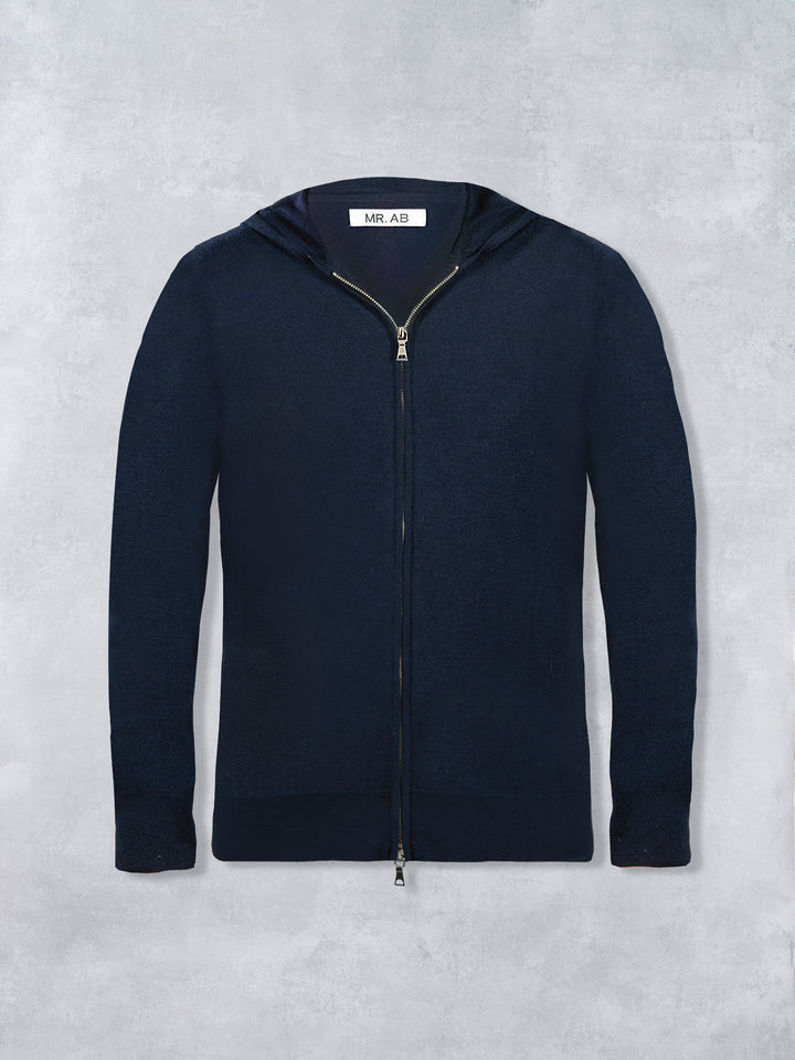 CASHMERE HOODIE NAVY