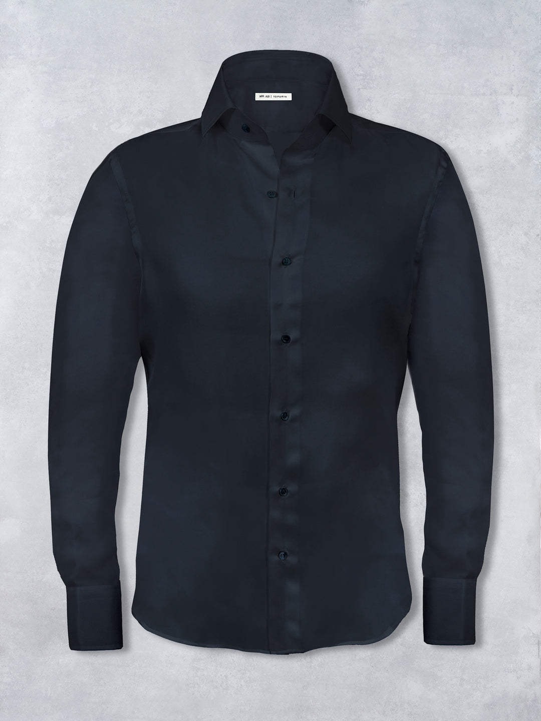 SILK SHIRT NAVY LIMITED EDITION TOPURIA