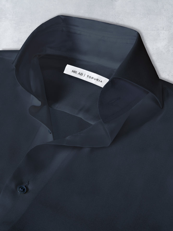 SILK SHIRT NAVY LIMITED EDITION TOPURIA