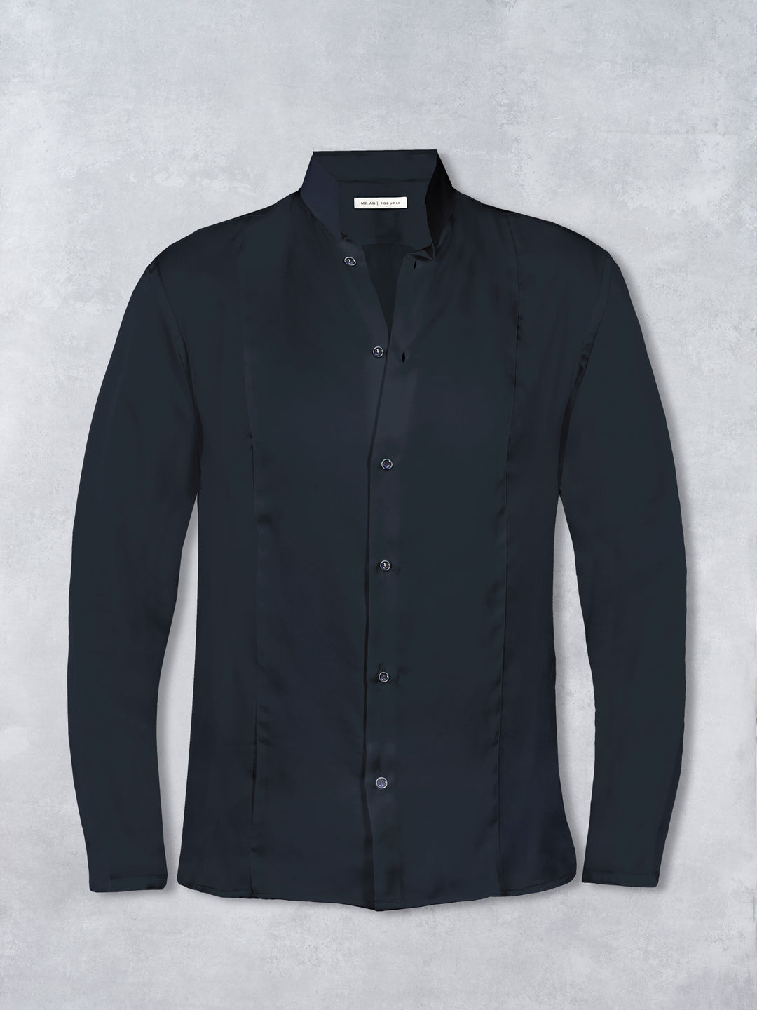 MAO SILK SHIRT NAVY LIMITED EDITION TOPURIA