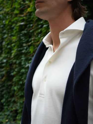 PIQUE CASHMERE POLO CRU