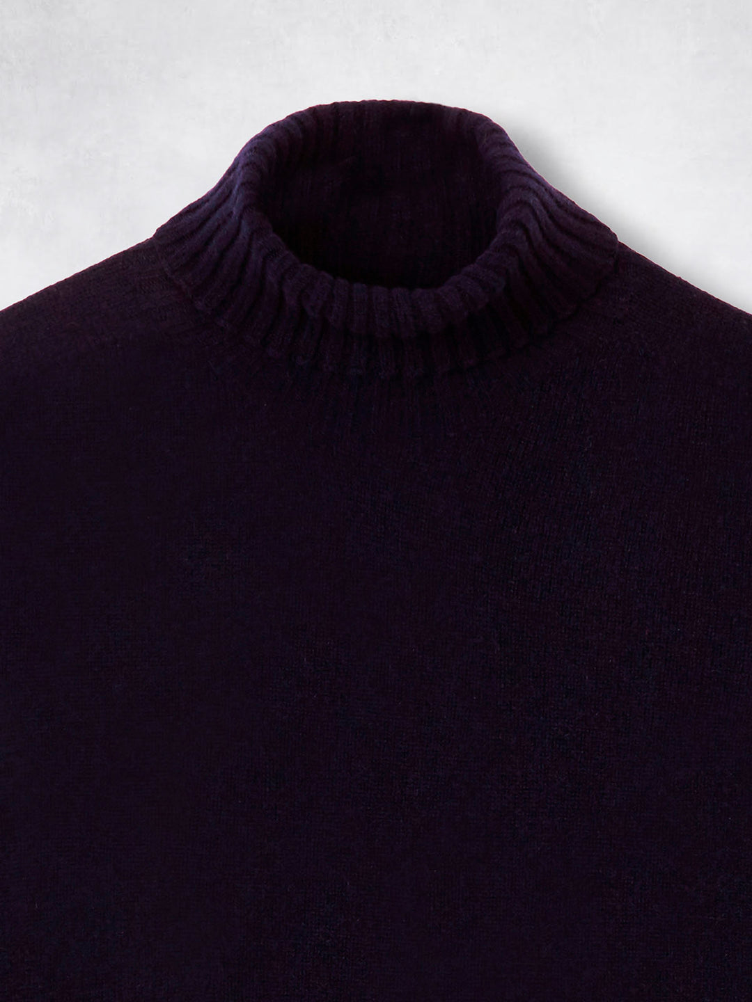 CASHMERE ROLL NECK NAVY