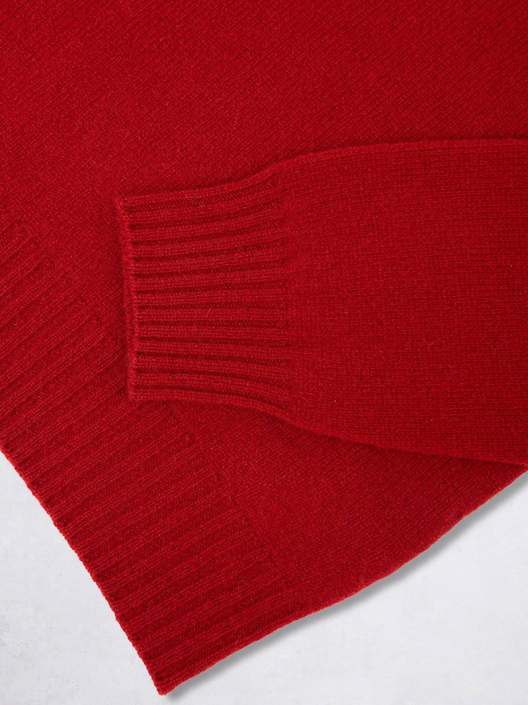 CASHMERE ROLL NECK RED