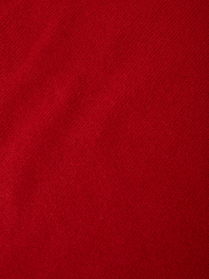 CASHMERE ROLL NECK RED