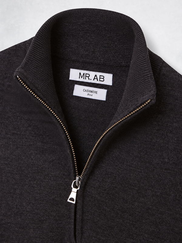 ZIPPER CASHMERE GREY