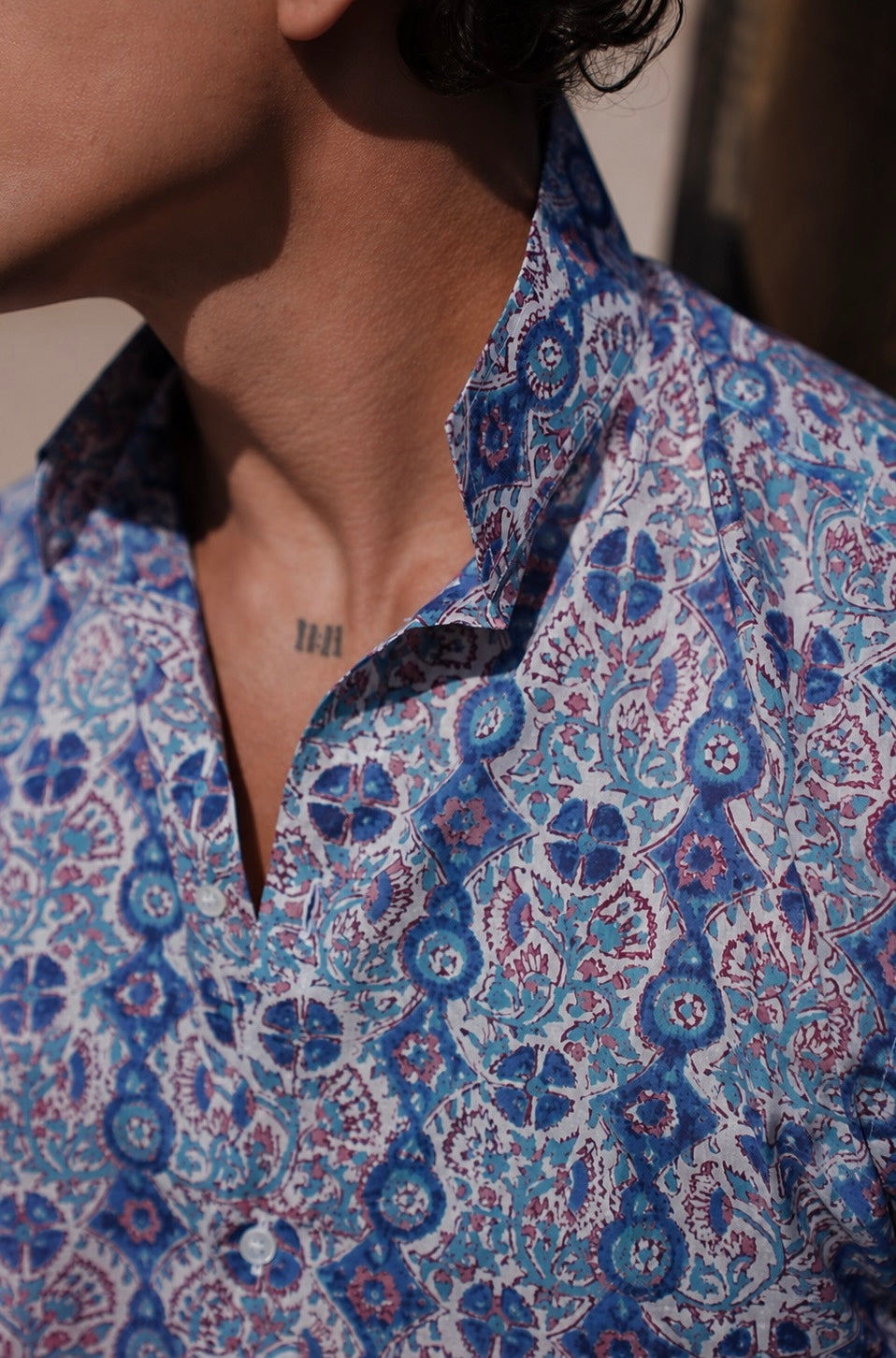 ULTRALIGHT MAO SHIRT BLUE