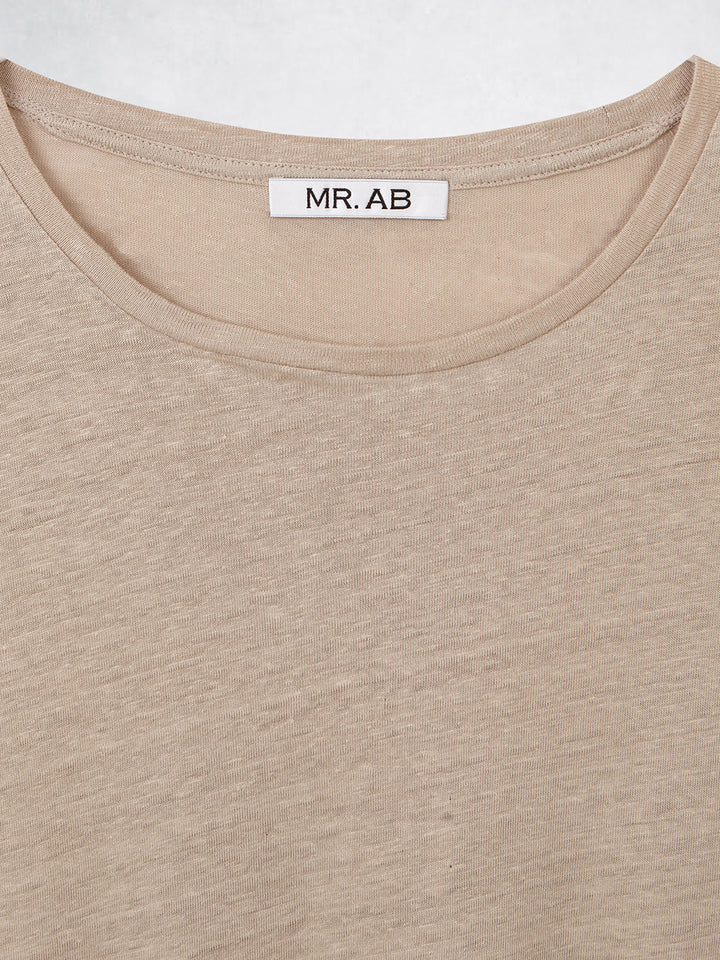 LINEN TEE SAND