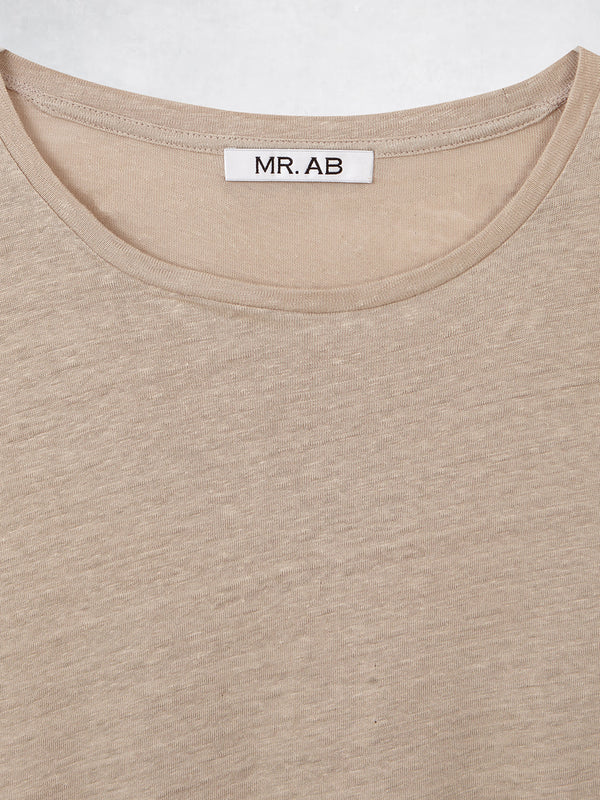 LINEN TEE SAND