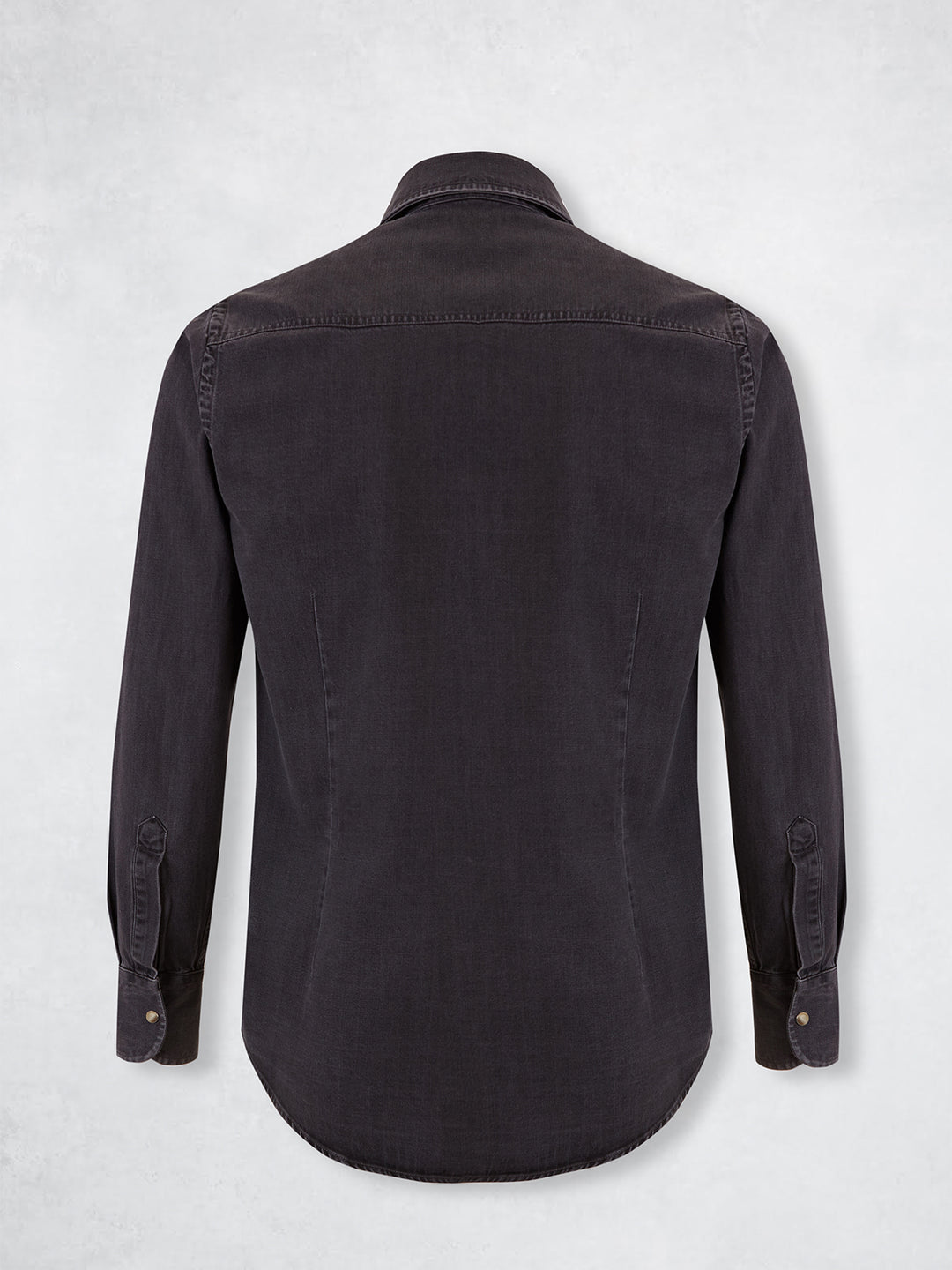 SNAP DENIM SHIRT GREY