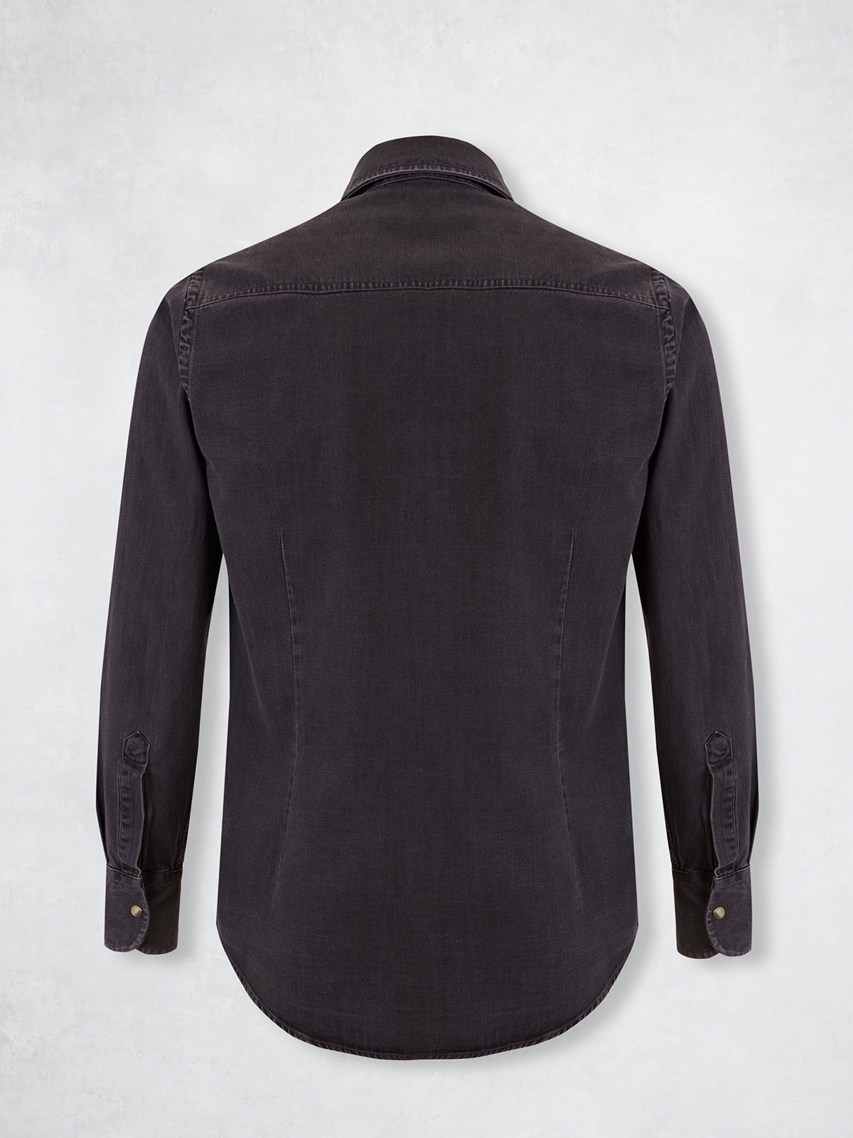SNAP DENIM SHIRT GREY
