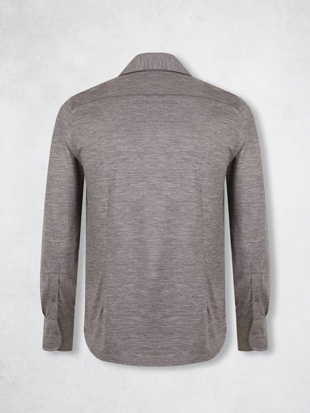 EXTRAFINE MERINO POLO MED GREY