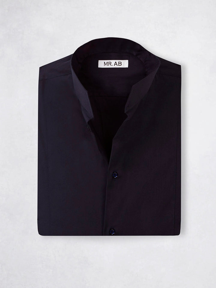 ELASTIC MAO SHIRT NAVY