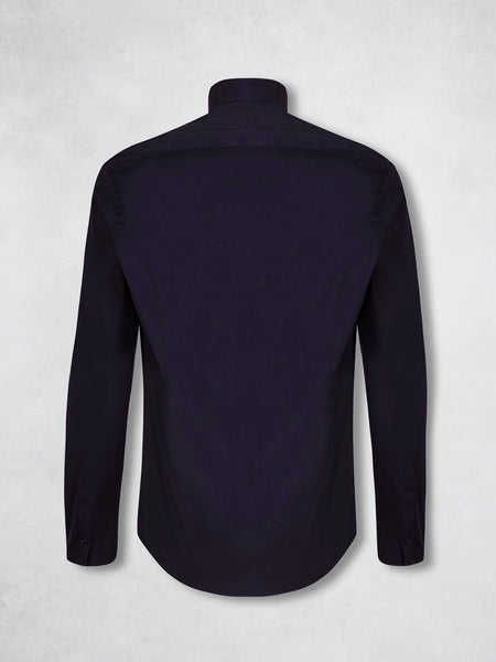 ELASTIC MAO SHIRT NAVY