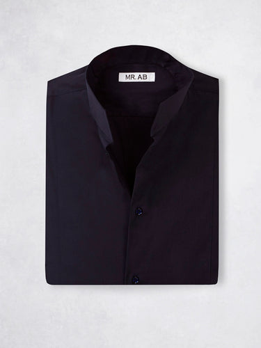 ELASTIC MAO SHIRT NAVY